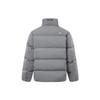 Li-Ning Tan Yinhua Stand Collar Water-Resistant Warm Loose Short Down Jacket Men Outerwear Mixed River-Stone-Gray AYMT165-1
