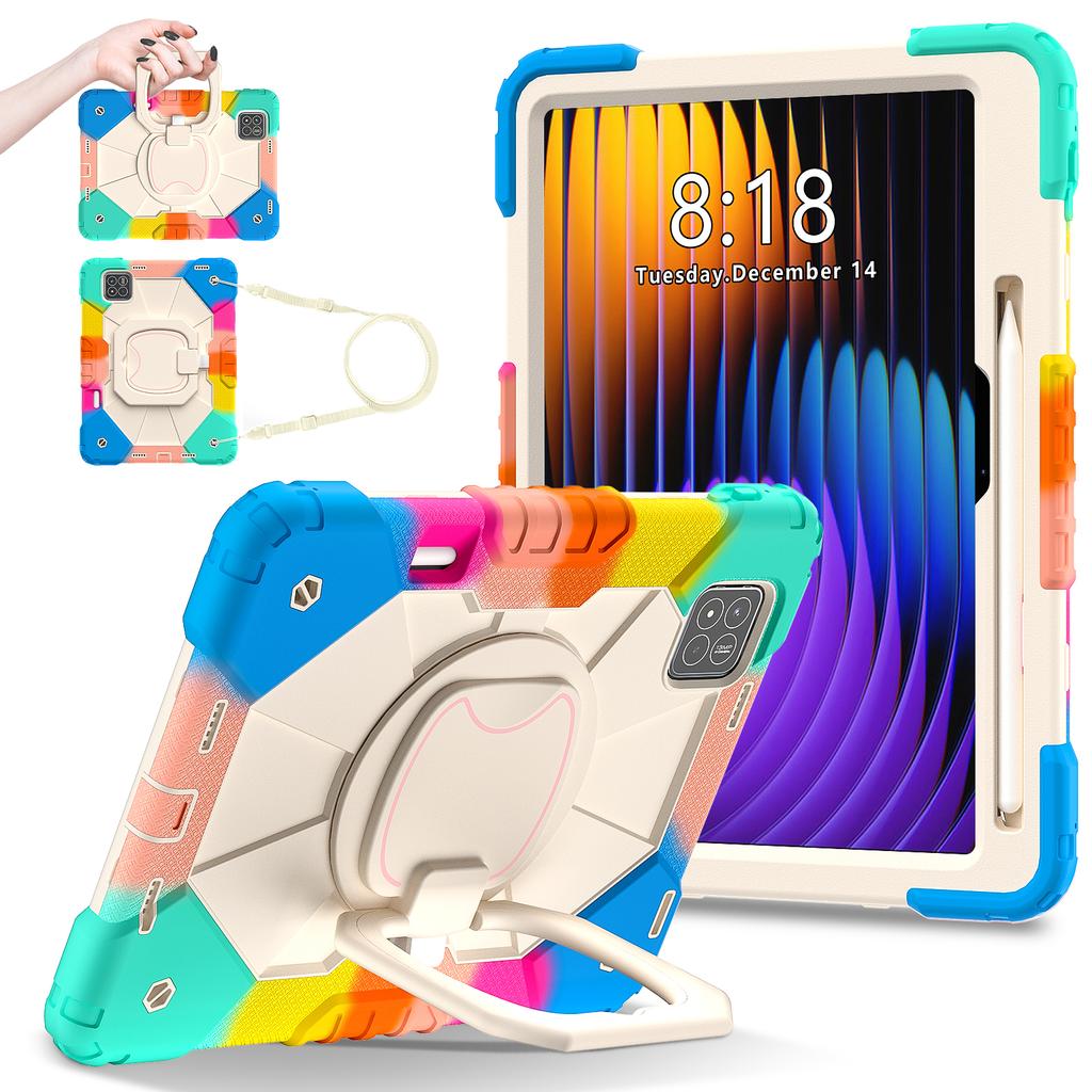 For Xiaomi Pad 7 Pro/Pad 7 Case Silicone+PC Kickstand Tablet Cover