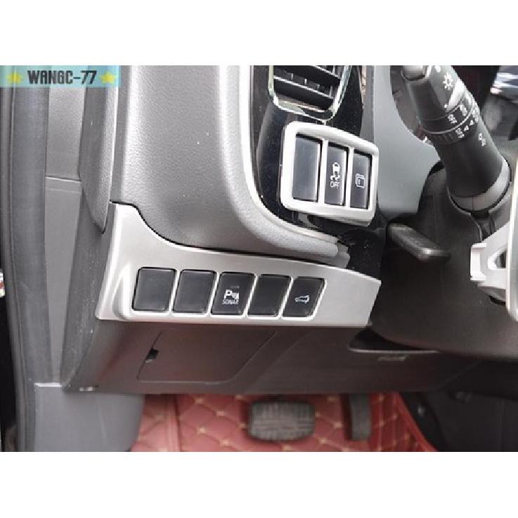 For Mitsubishi Outlander 2013-20 Silver Headlight Button Frame Cover Trim Decor