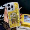 Epoxy Gold Foil Compatible with iPhone 16 Pro Max Phone Case New Year 14 Snake Year Apple 15 Transparent TPU Soft Cover