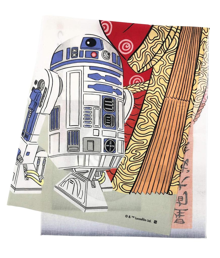 Marushin Tenugui hand STAR WARS style Amidala and Cotton Made in Japan 2535030100 (Japanese towel) Ukiyo-e / R2-D2 100%