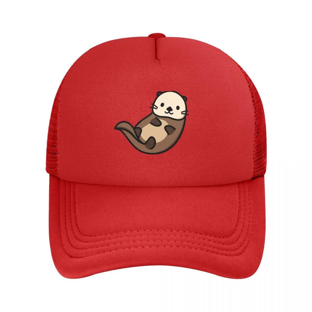 Otter Mesh Baseball Caps Snapback Fashion Baseball Hats Breathable Casual Casquette Outdoor Unisex