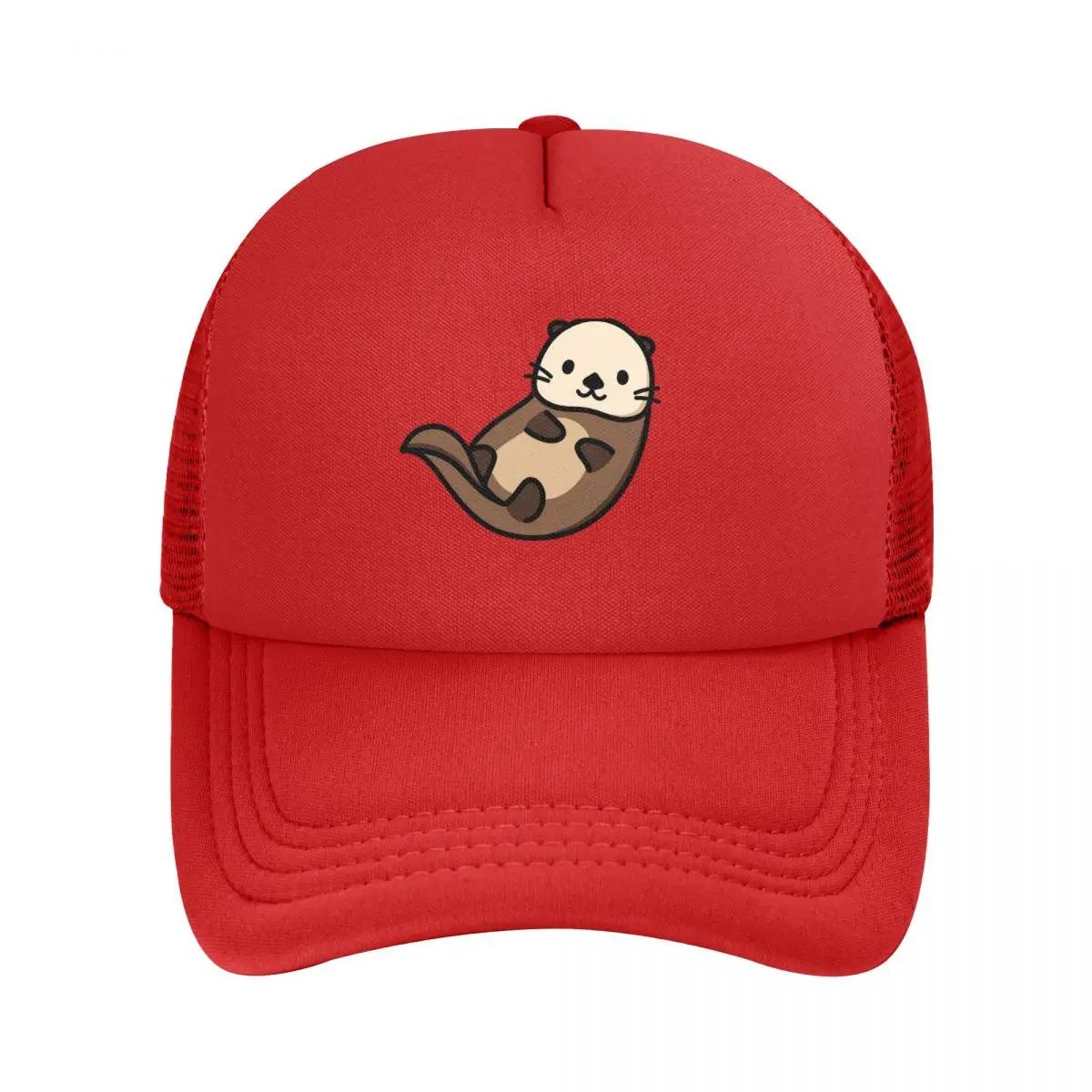 

Сетчатые Бейсболки с Выдрой Snapback Модные Бейсбольные Кепки Дышащие Повседневные Кепки для Улицы Унисекс One Size