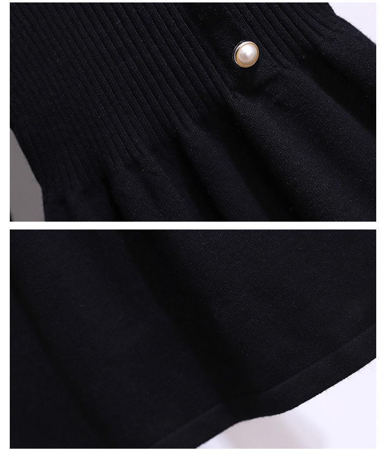 Dívčí pletené princeznovské svetrové šaty - Podzimní novoroční outfit pro děti