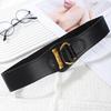 Waist wrap women decorative coat suit with elastic elastic belt free punch fashion retro niche personality belt