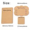 50 Stück Ohrringe-Displaykarten Ohrstecker Kraftpapier-Displaykarte für Schmuck Halskette Armband Anhänger Haarnadel DIY-Verpackung