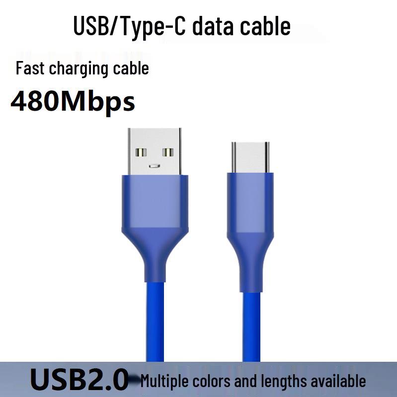 Custom Type-C To USB Fast Charging Cable, 3A High Current, Aluminum Alloy