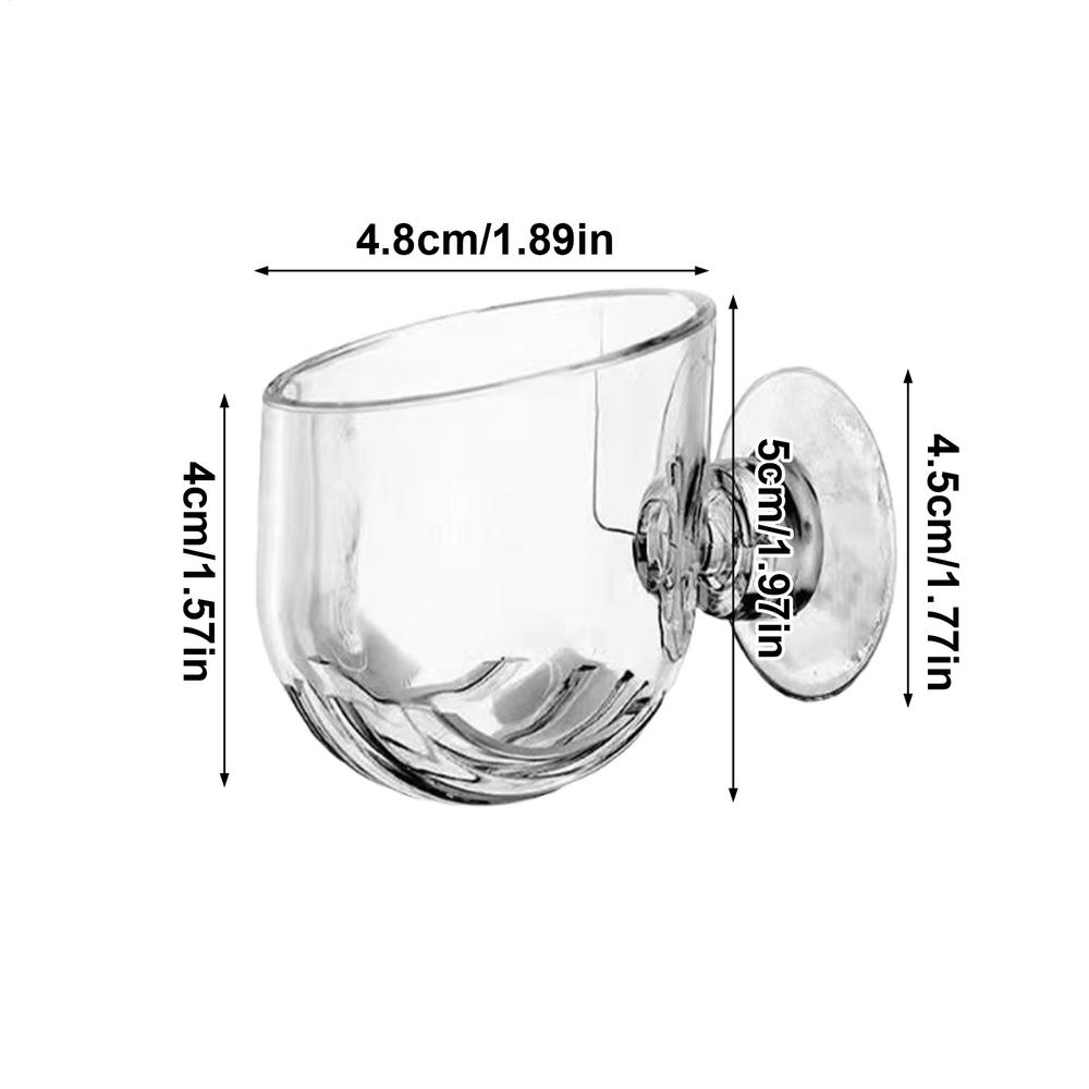 S/L Shrimp Feeding Dish High Transparent Feeding Dish Fish Tray With Suction Cup For Tank Reptile Tortoise Gecko Bearded Feeder