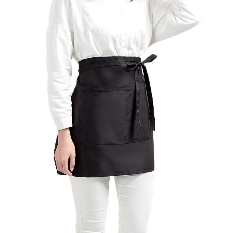 Waterproof High Imitation Nylon Half Apron for Kitchen, Cafe, and Workwear Customization