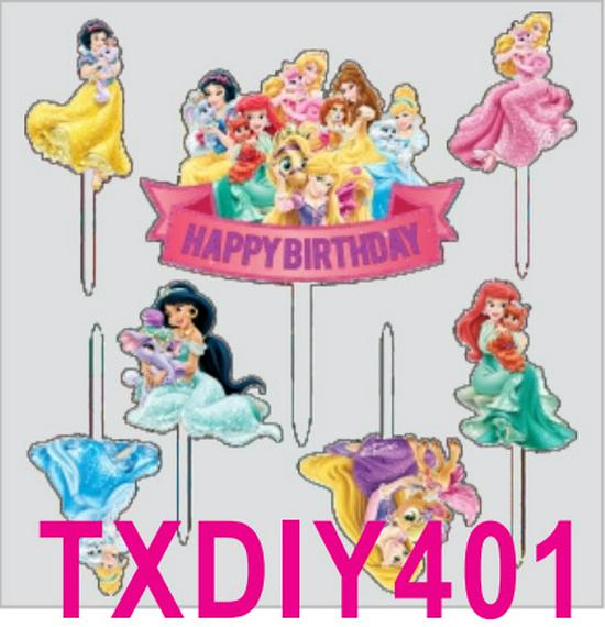 Princess Cake DIY Toppers