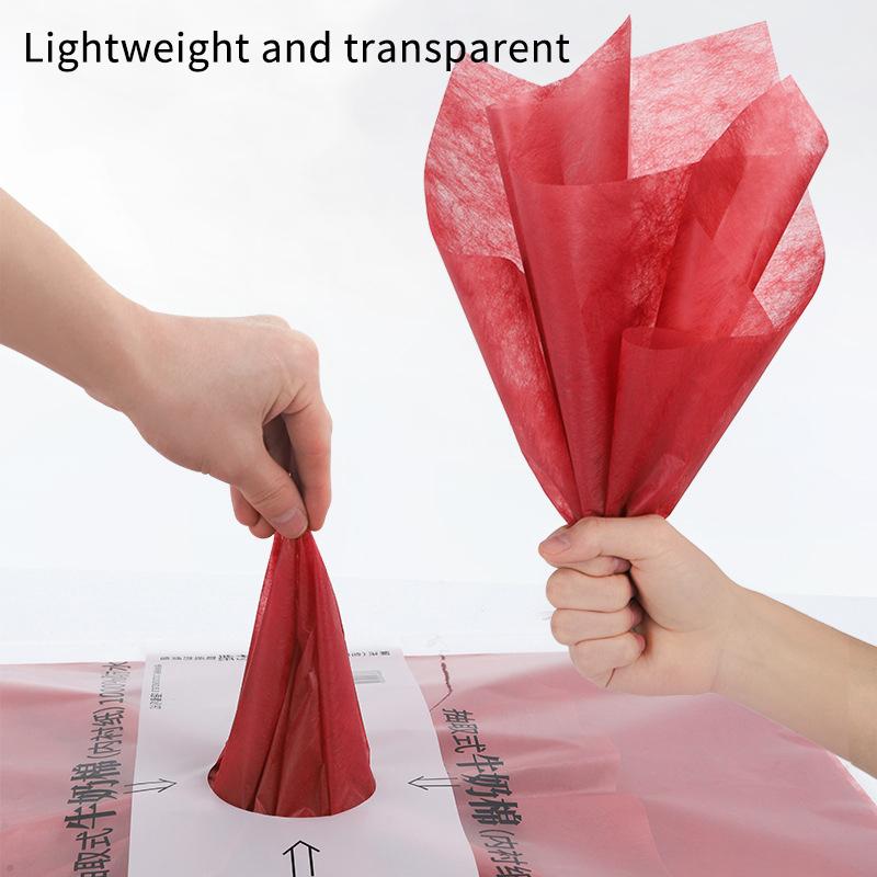 40 Pcs Milk Cotton Tissue Paper Florist Flower Wrapping Paper Diy Handmade Bouquet Crafts Gifts Packaging Wedding Party Supplies