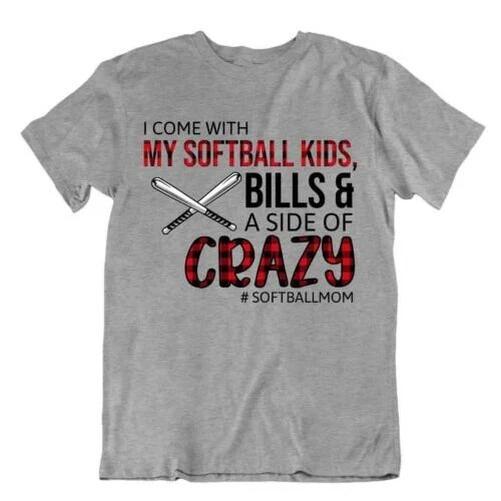 Softball Sports T-Shirt Gift Cool Gift Cute Funny Colour Crazy Bills S