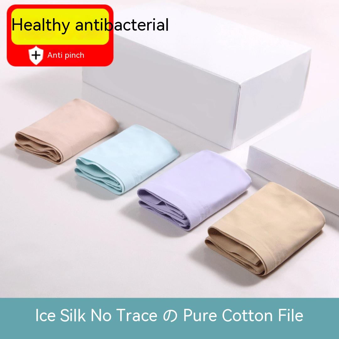 

3 пары женского нижнего белья из ледяного шелка, бесшовные, цельные, сексуальные, с подтяжкой ягодиц, дышащие