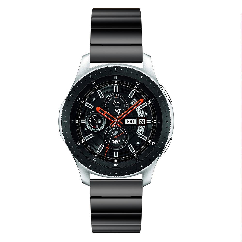 

22mm Stainless Steel Watch Band for Samsung Galaxy Watch 46mm,Replacement Wrist Strap with Butterfly Buckle Black