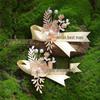 Ensemble complet de corsages de mariage pour la famille: Marié, Mariée, Témoin (homme), Demoiselle d'honneur, et Parents