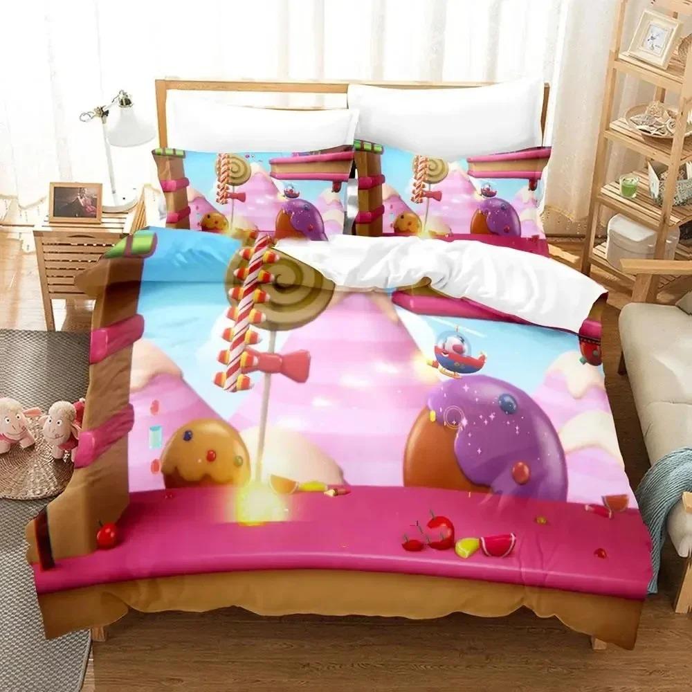 

Мультяшная игра Клоун Айо Пододеяльник Постельный комплект Пододеяльник Наволочка Одеяло King Queen Size Постельное белье для мальчиков и взрослых EU Single 135x200cm