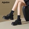 Platform-soled New Spring Great-looking British-style Small Leather Shoes Single Shoes