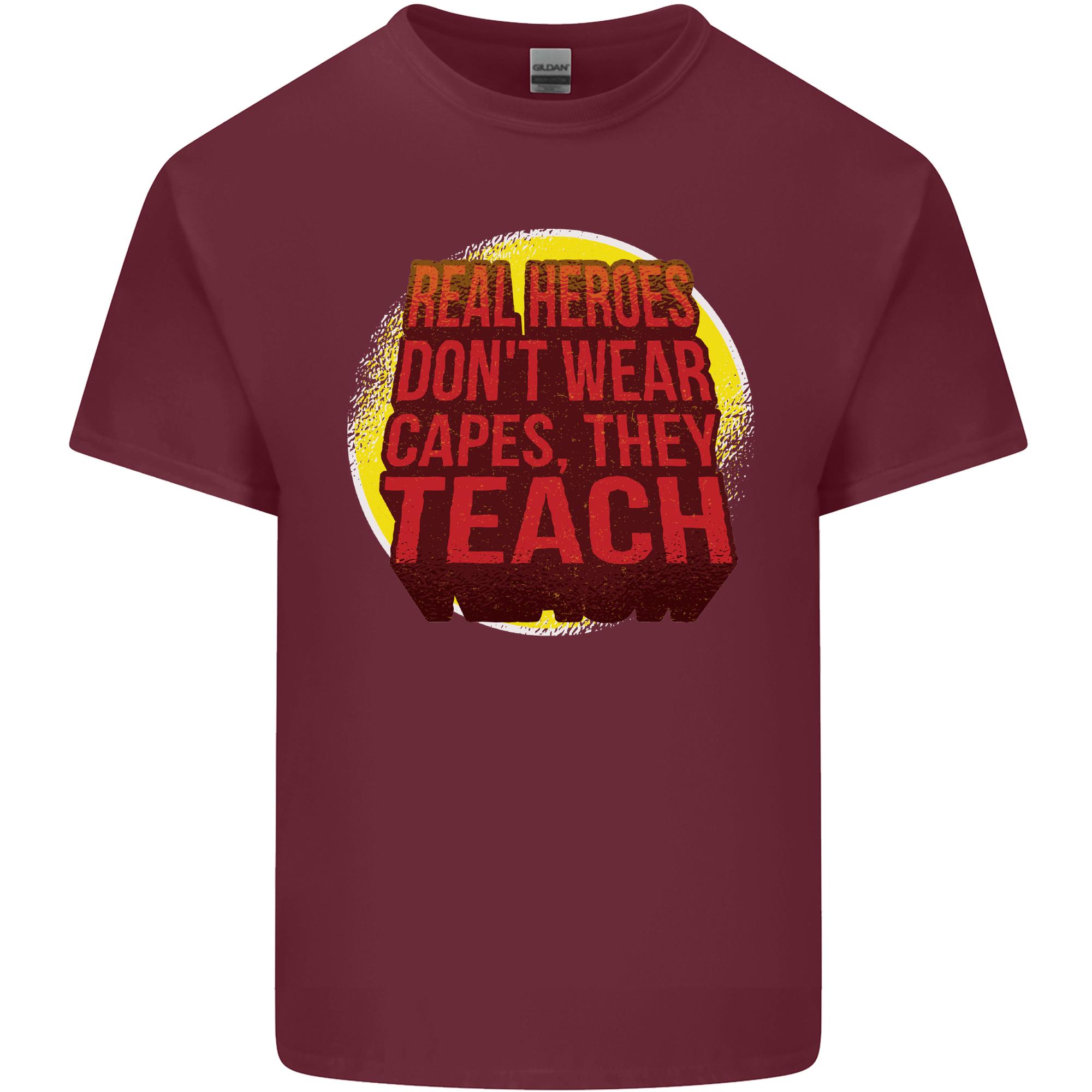 Teachers Dont Wear Capes Funny Teaching Unisexs Light Cotton TShirt S