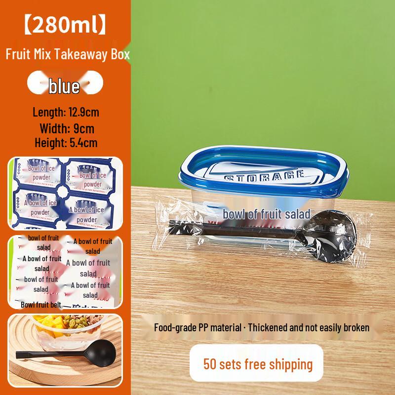 Disposable Fruit Salad & Takeout Container Set