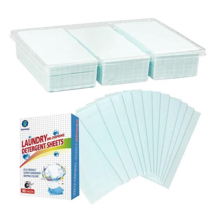 Lessive,Savon à lessive de nouvelle formule,90 pièces-boîte,feuille de détergent à lessive,poudre à - white[E3588]