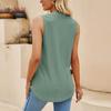 Damenmode Farbe Loch V-Ausschnitt Schlankes Westentop