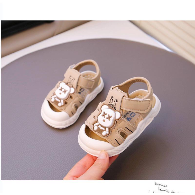 Soft-soled baby sandals summer breathable baby toddler shoes non-slip bag head sandals children anti-kick casual sandals