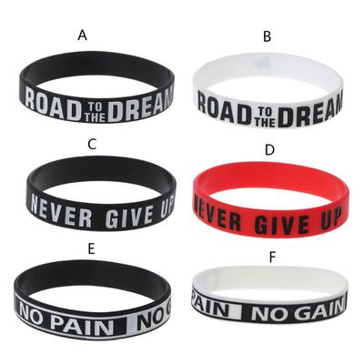 Motivational Bracelets Silicone Rubber Band Elastic Inspirational Bracelets Gift