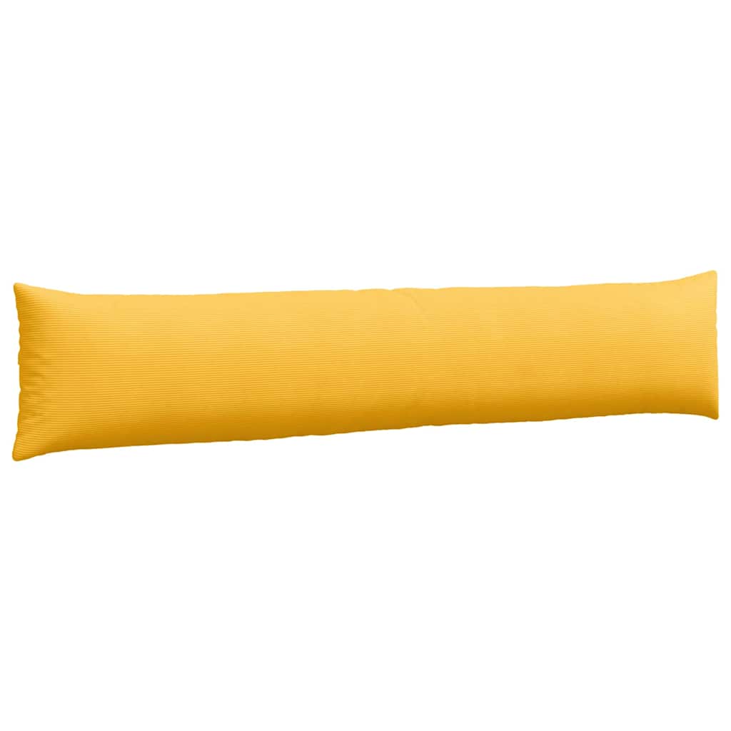 Sofa Cushions 2 Pieces Light Yellow 200 x 40 cm Cord Fabric