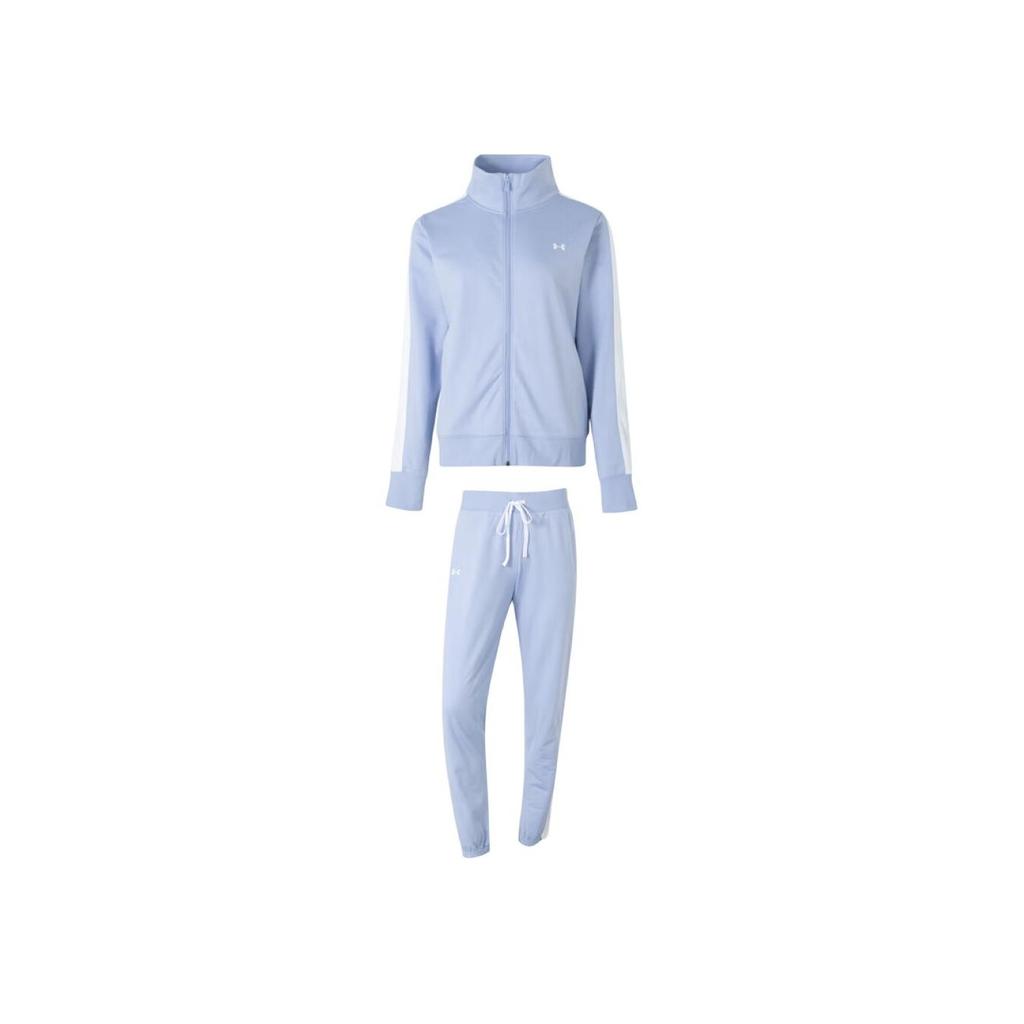 Under Armour Fashionable Versatile Long Sleeve Tie Comfortable Pants Casual Set Women Sets Blue 1365147-539