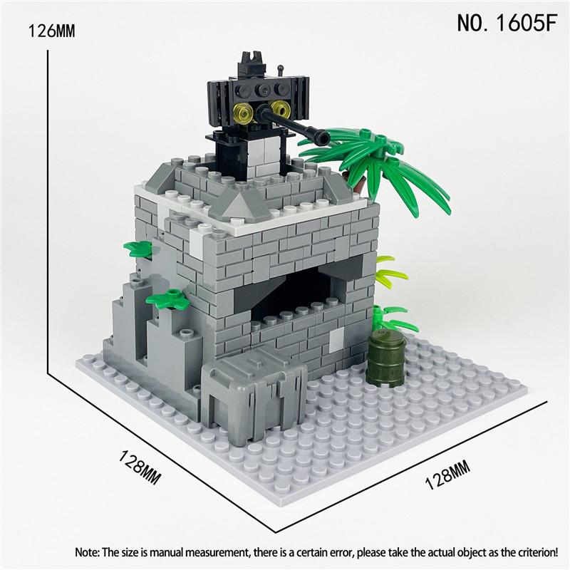Non-Toxic Moc City Military Guard Tower Building Blocks Field Command Post Bricks Toys For Children Christmas Birthday Gifts