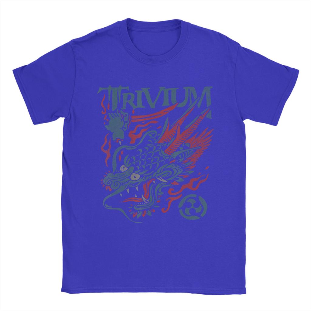 Trivium Screaming Dragon T Shirts Unisexs Cotton Novelty TShirt Crewneck Tees Short Sleeve Tops Summer