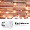 E26/E27 Bulb Base Screw Adapter Flame Retardant Prong Outlet Plug Converter Prong Light Socket Outlet Fit for 2/3 Prong Convert
