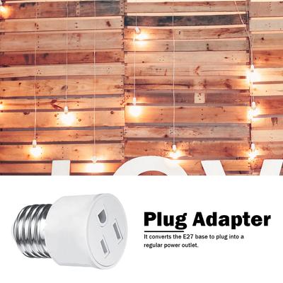 10-1PCS E27 To EU US Converter Lamp Socket Light Holder LED Bulb Lighting Outlet Plug E27 EU US Plug Socket Accessories