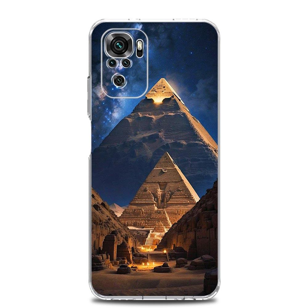 Phone Case For Xiaomi Redmi Note 15 14 13 12 4G 10 11 Pro Plus 5G 14C 13C 12C 10C Cover Ancient Egypt Egyptian God Pyramid