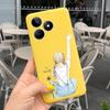 For Realme C53 C51 Cases Shockproof Soft Luxury Silicone TPU Bumper Case For RealmeC51 C 51 C 53 Flower Painting Girly Capa Etui