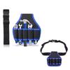 Multi Compartment Work Utility Belt Heavy Duty Nylon Construction Ergonomic Waist Mounted Tool Storage Professionals