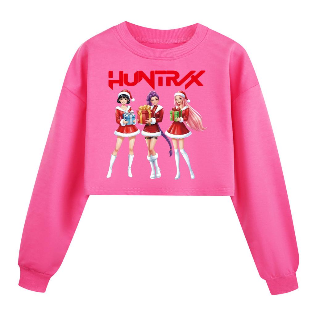 

5086 Kids Girls Christmas Rumi Zoey Mira Printed Casual Long Sleeves Round Neck Sweatshirt Top 170cm рожевий червоний колір