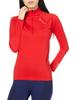 Goldwin C3fit Advanced Warm Long Sleeve Fire Size S Size Women's Zip-Up Top, Red, (Japan S)