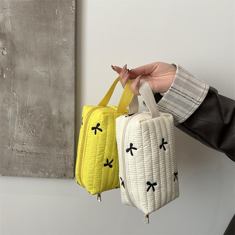 Herbst 2025 neue einfache und schöne Nischendesign leichte kleine quadratische Tasche Clutch einfache lässige Kosmetiktasche