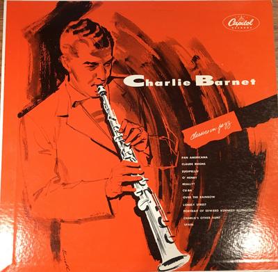 LP Record CHARLIE BARNET - Classics In Jazz T624 CAPITOL CUSTOM 1955 US Jazz Used