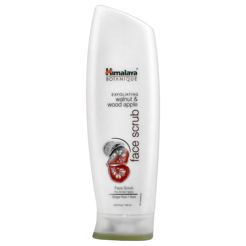 Botanical, Exfoliating Walnut & Wood Apple Face Scrub, 5.07 fl oz (150 ml)