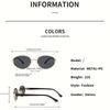 4-piece Set of New Fashion Trend Retro Style Women's Oval Sunglasses