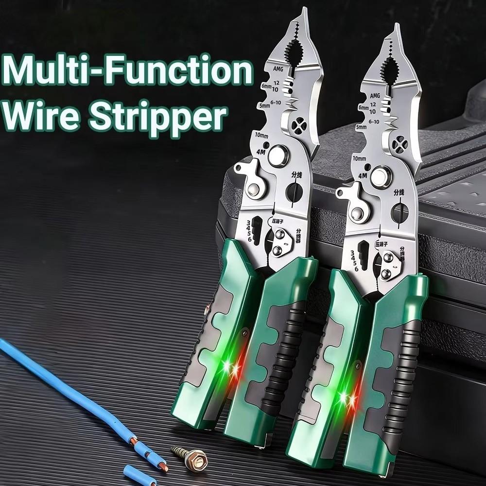 Rubber Grip Wire Stripper Pliers Multifunctional Cable Stripper Pliers Cable Repair