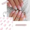 Star Purple Crystal Fake Nails French Press on Nails Fashion Nail Tips  Women Girls