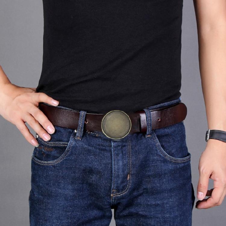 Hipsters Simple Metal Belt Buckle Western Blank Buckle for Ethnic Trendy Jeans DIY Accessories Replacement Metal