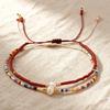 Pack of 2pcs String Adjustable Bracelets Handmade Beads Pearls Wrist Chain Bangle Bohemian Accessories
