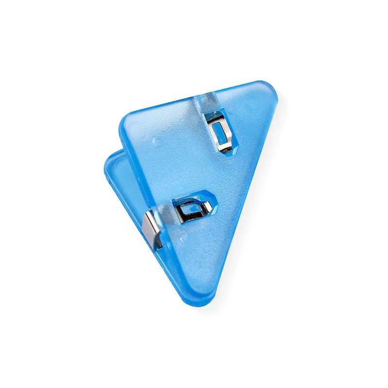20Pcs Color Triangle Clip Bill Clip Book Paper Corner Clip For Desk Storage Shelf Stationery Office Desktop Organizer Clip