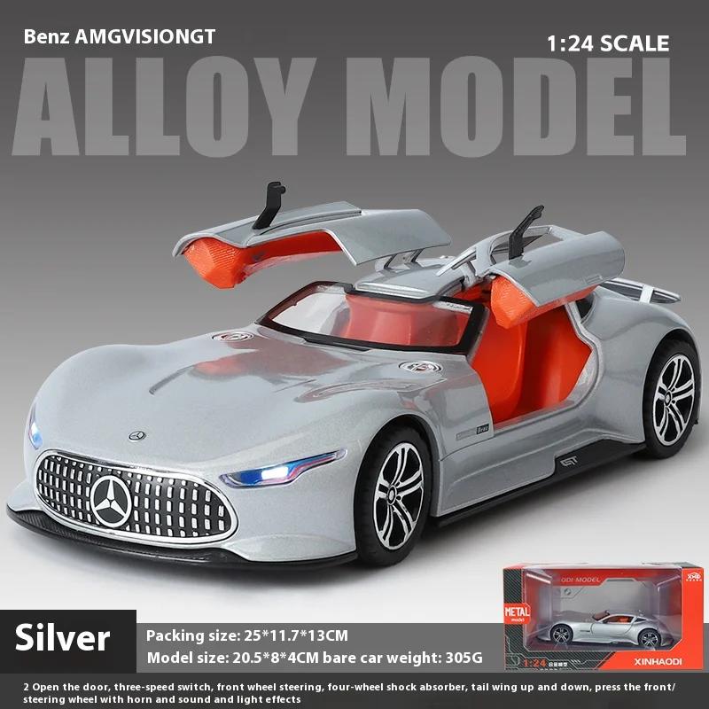 1/24 Mercedes-Benz AMG Vision GT Concept Sport Car Alloy Metal Die Cast Car Model Home Interior Decoration Collection Gifts C353