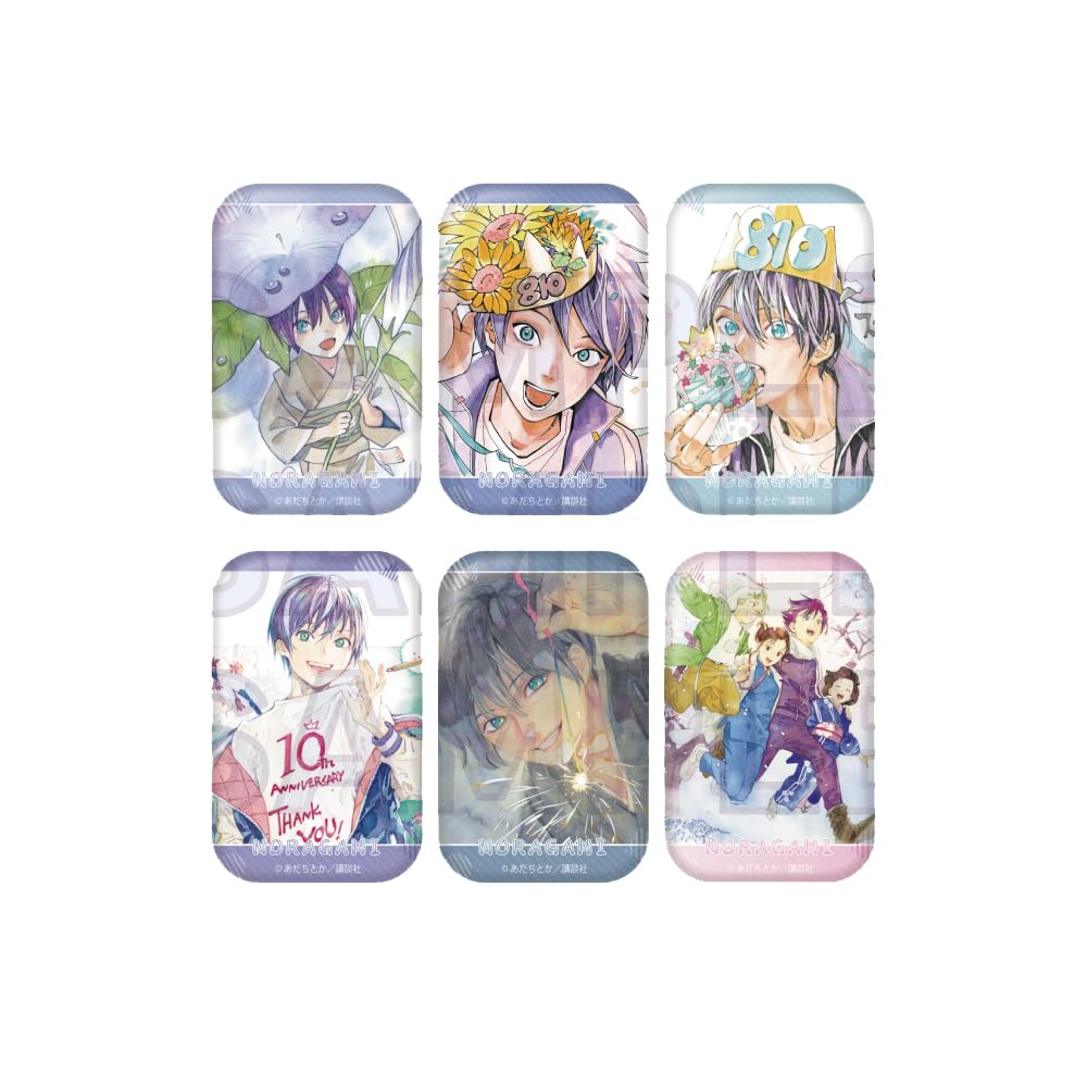 

Noragami Trading Square Can Badge Celebration Version Box 6-Piece