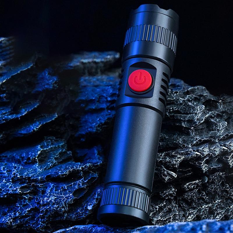 Type-C Charging Outdoor Strong Light Led Flashlight Portable Mini Torch Rechargeable Long Range Brightness Flashlights